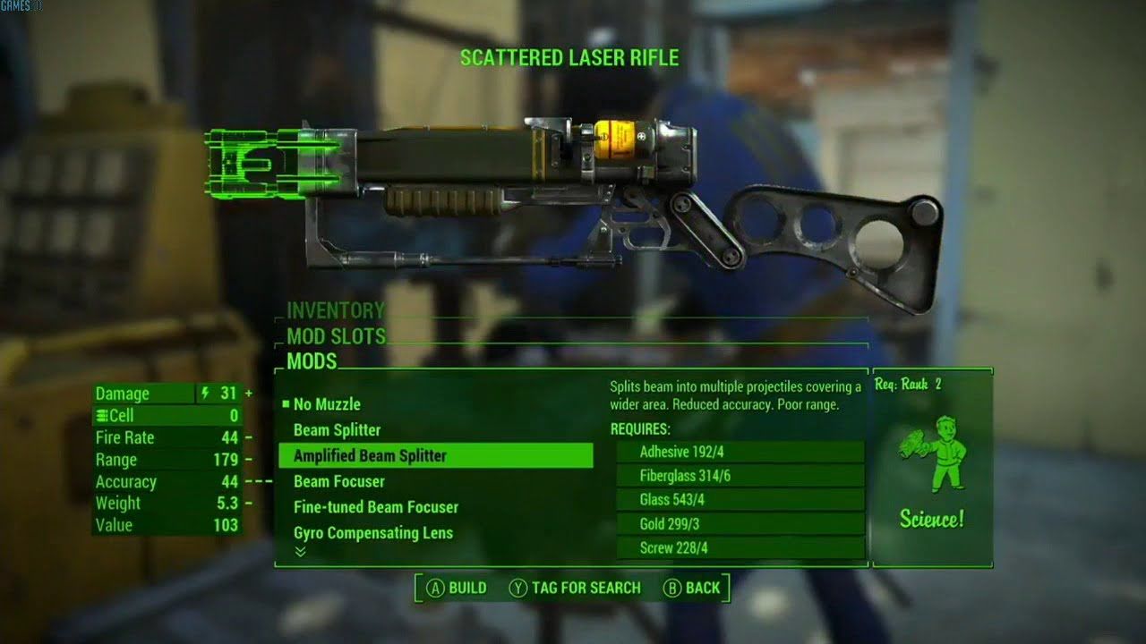 Крафт оружия в Fallout 4